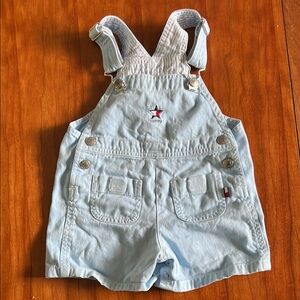 Tommy Hilfiger Blue Denim Overalls  - Classic Style 12-18 month size